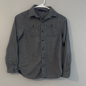 Janie and Jack Gray Button-Down Shirt